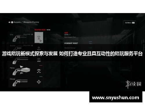 游戏陪玩新模式探索与发展 如何打造专业且具互动性的陪玩服务平台